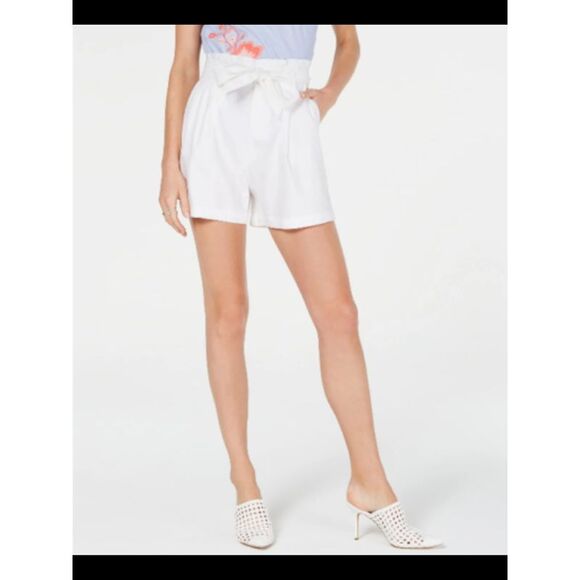 INC Pants - INC Womens Belted Paper Bag Shorts